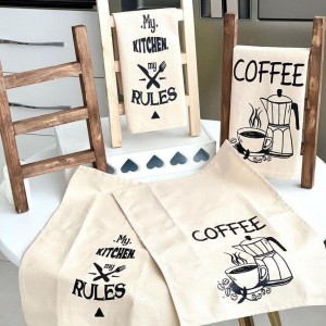 نردبان دکوراتیو به همراه دستمال تکست