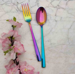 قاشق چنگال ۶ نفره استیل