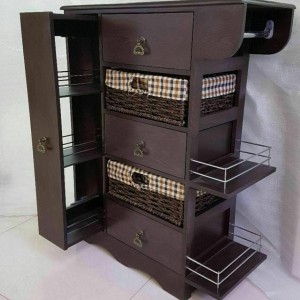 فایل سوپری جا بطری دار سه کشو دو سبد