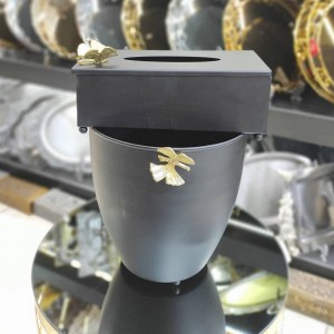 سطل و دستمال پذیرایی مشکی