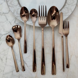 سرویس قاشق و چنگال ۳۰ نفره رزگلد شیکاگو تاکو