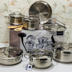 سرویس قابلمه استیل ۱۴ پارچه کرکماز