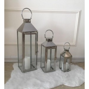 فانوس کنارسالنی استیل