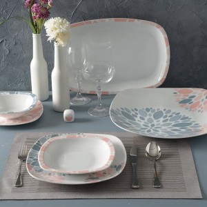 سرویس 98پارچه 12نفره کواترو- سلنا صورتی درجه عالی