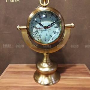 ساعت رومیزی برنجی