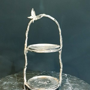 شیرینی خوری ۲طبقه آلومینیومی