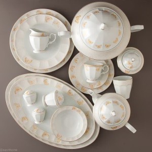 سرویس ۱۰۳ پارچه غذاخوری چینی زرین ۱۲نفره