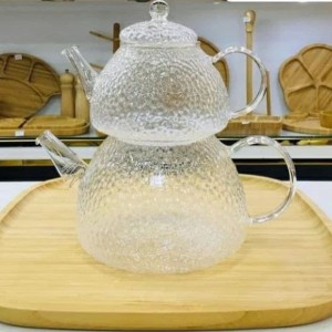 کتری قوری پیرکس طرح برفی