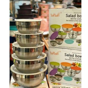 ست لگن استیل 5 تیکه