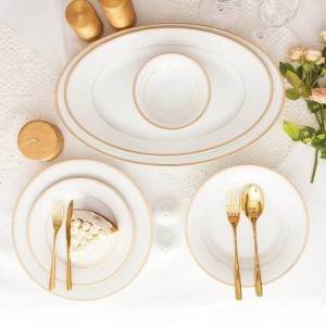 سرویس ۳۵ پارچه غذاخوری چینی زرین  ۶نفره