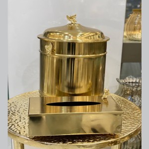 ست سطل و دستمال  فلزی