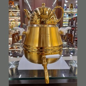 کتری قوری استیل طلایی اوبرون