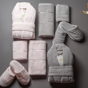 ست 10 پارچه حوله عروس و داماد bello