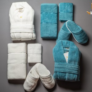 ست 10 پارچه حوله عروس و داماد bello