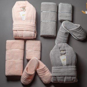 ست 10 پارچه حوله عروس و داماد bello