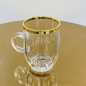 ماگ چایخوری لب طلا و نقره