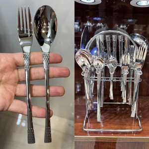 سرویس قاشق چنگال استیل 6نفره