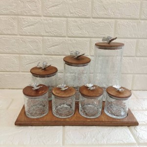 پاسماوری ۷ پارچه درب چوبی