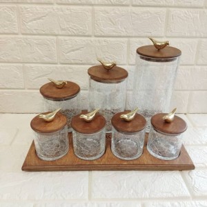 پاسماوری ۷ پارچه درب چوبی