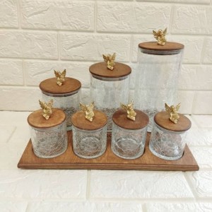 پاسماوری ۷ پارچه درب چوبی