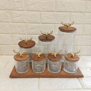 پاسماوری ۷ پارچه درب چوبی