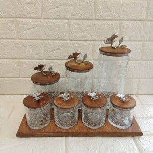 پاسماوری ۷ پارچه درب چوبی