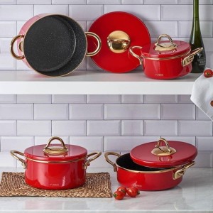 سرویس قابلمه 8 پارچه نوا قرمز