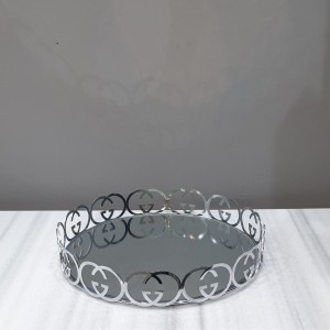 سینی کف آینه ایی طرح گوچی