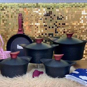 سرویس قابلمه ۱۹ پارچه گرانیتی(AKDENIZ)