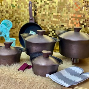 سرویس قابلمه ۱۹ پارچه گرانیتی(AKDENIZ)