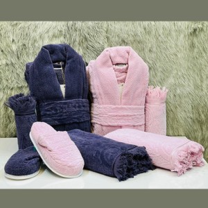 ست 10 پارچه حوله عروس و داماد bello