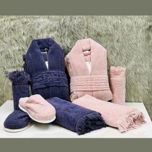 ست 10 پارچه حوله عروس و داماد bello