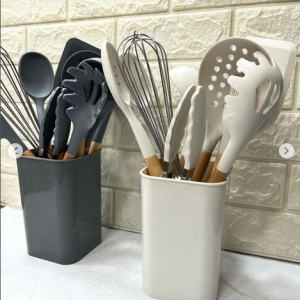 ست کفگیر ملاقه سیلیکونی