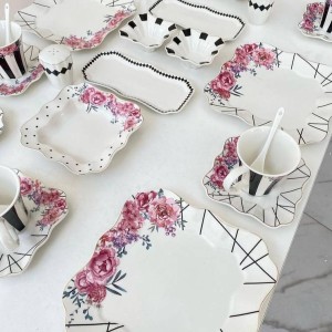 سرویس صبحانه خوری و عصرانه خوری پرسلن