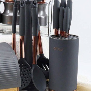 ست کفگیر ملاقه و چاقو arow