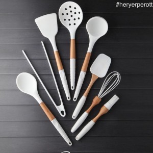 ست کفگیر ملاقه سیلیکونی