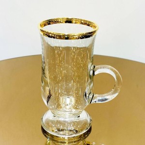 ماگ چایخوری لب طلا و نقره