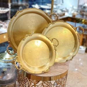 سـینی هـای بــرنـجــی گـرد