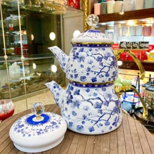 کتری قوری لعابی royal crown