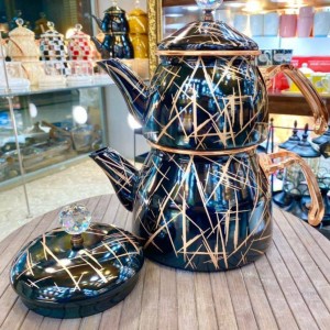 کتری و قوری لعابی شاهین ترکیه