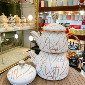 کتری و قوری لعابی شاهین ترکیه