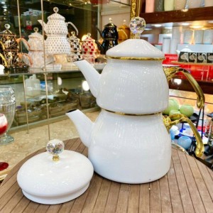 کتری قوری لعابی royal crown