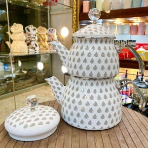 کتری قوری لعابی royal crown