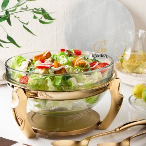 سالاد خوری استیل طلایی رامیسا