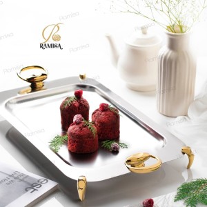 سینی استیل ۲رنگ رامیسا