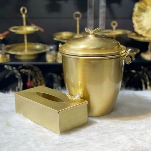 سطل و جا دستمال درب دار