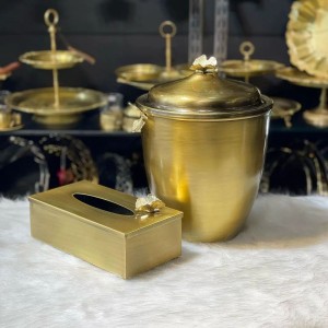 سطل و جا دستمال درب دار