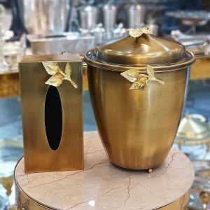 سطل و جا دستمال درب دار