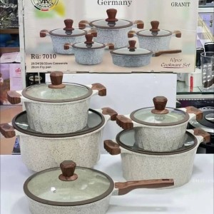 سرویس قابلمه ۱۰ پارچه نانو گرانیت rogen