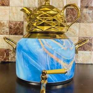 کتری قوری استیل طرح سنگی